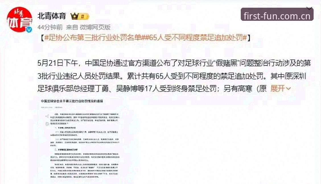 第一娱乐官方版功能详解 中国足协第三批禁足名单深度评测:从行业震荡看体育诚信危机